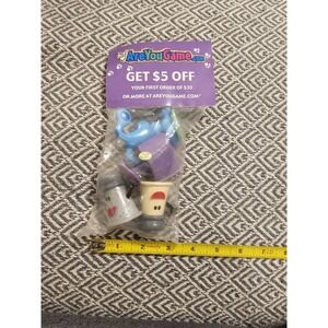 SET OF 4 BLUE'S CLUES PVC RUBBER CAKE TOPPERS MR SALT MRS PEPPER MAILBOX NEW NOS